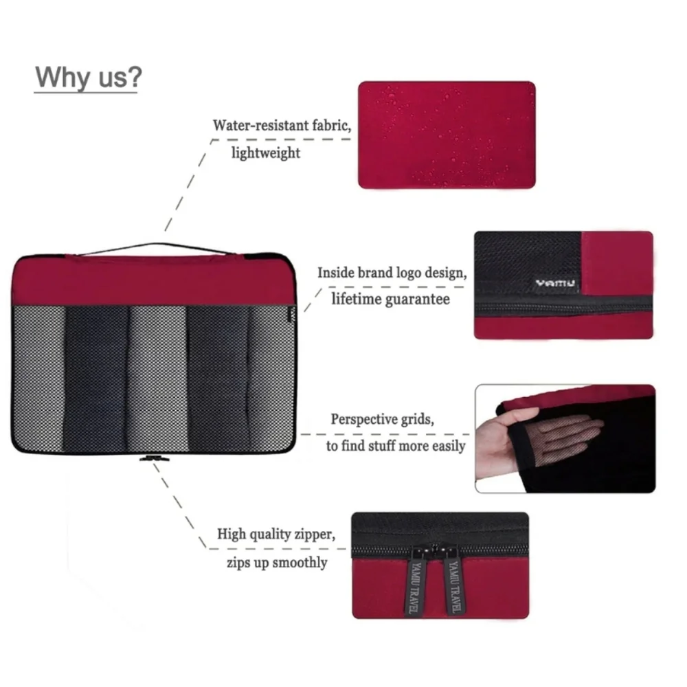 TAMIU Travel Packing Waterproof Bags